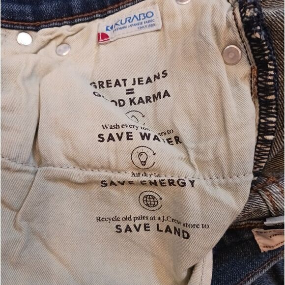 J CREW Men's Jeans Straight Fit 770  Kurabo Blue Denim 30 x 30 - Picture 13 of 16